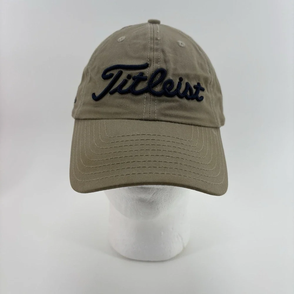 Titleist TPC Scottsdale Golf Course‎ Tan And Navy Cap Hat Adjustable Logo